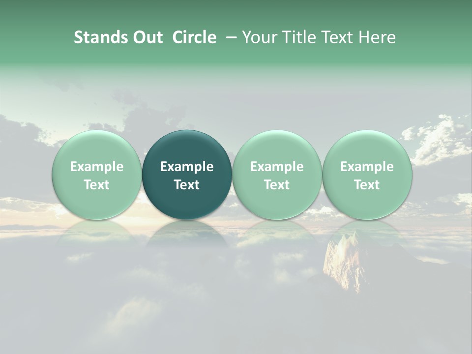 Concept Sky Airplane PowerPoint Template