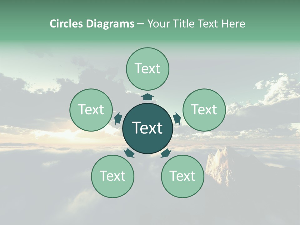 Concept Sky Airplane PowerPoint Template
