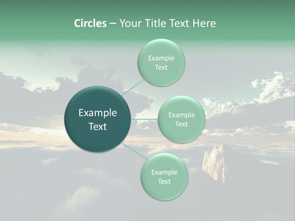 Concept Sky Airplane PowerPoint Template