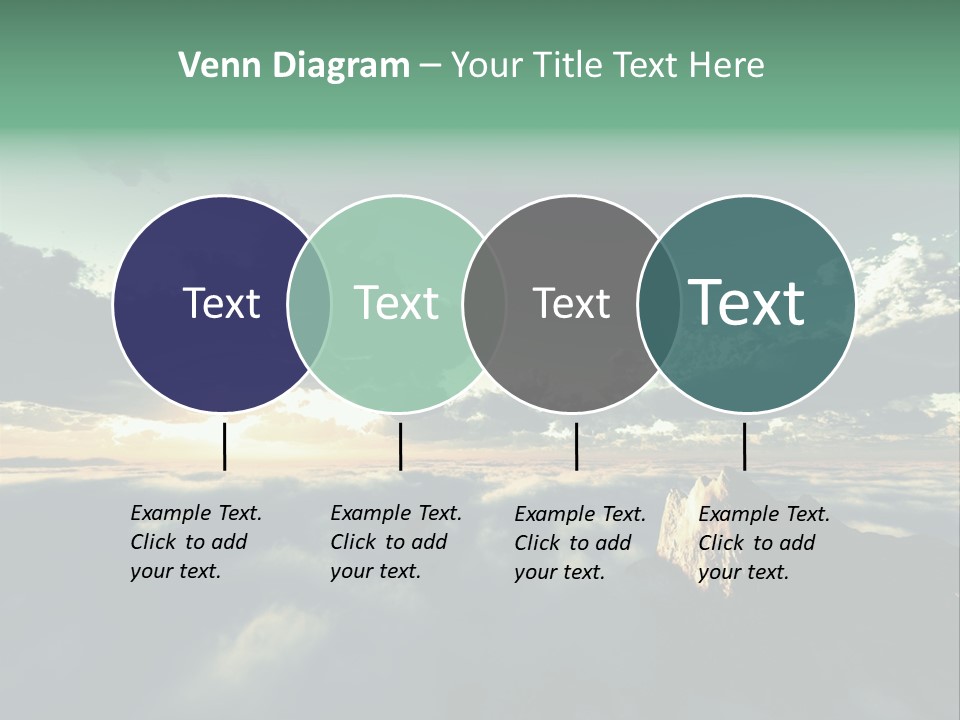 Concept Sky Airplane PowerPoint Template