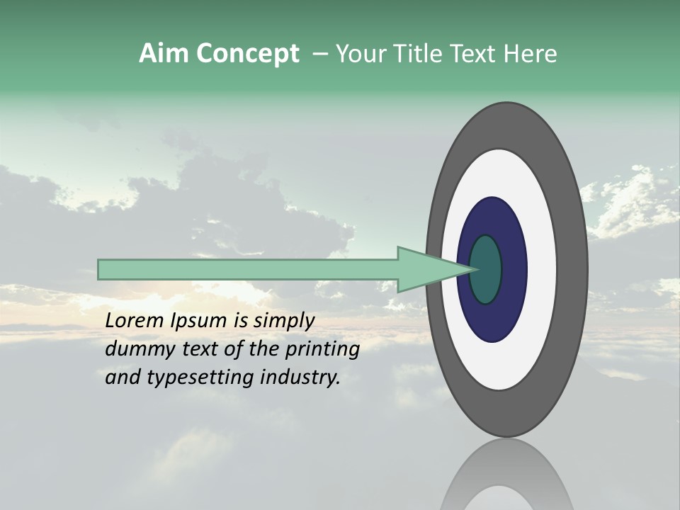 Concept Sky Airplane PowerPoint Template