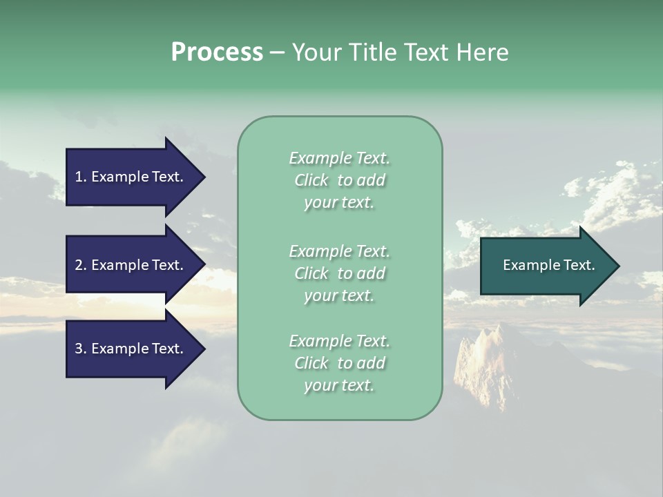 Concept Sky Airplane PowerPoint Template