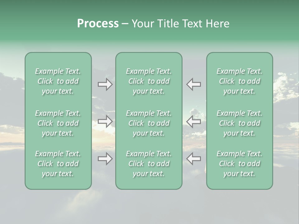 Concept Sky Airplane PowerPoint Template