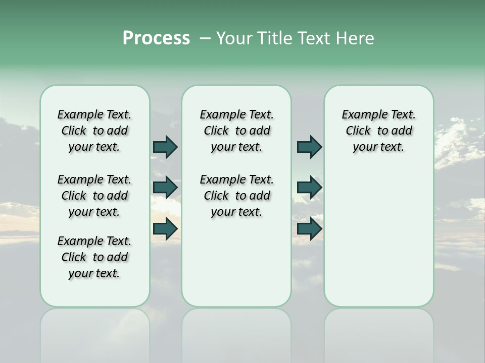 Concept Sky Airplane PowerPoint Template