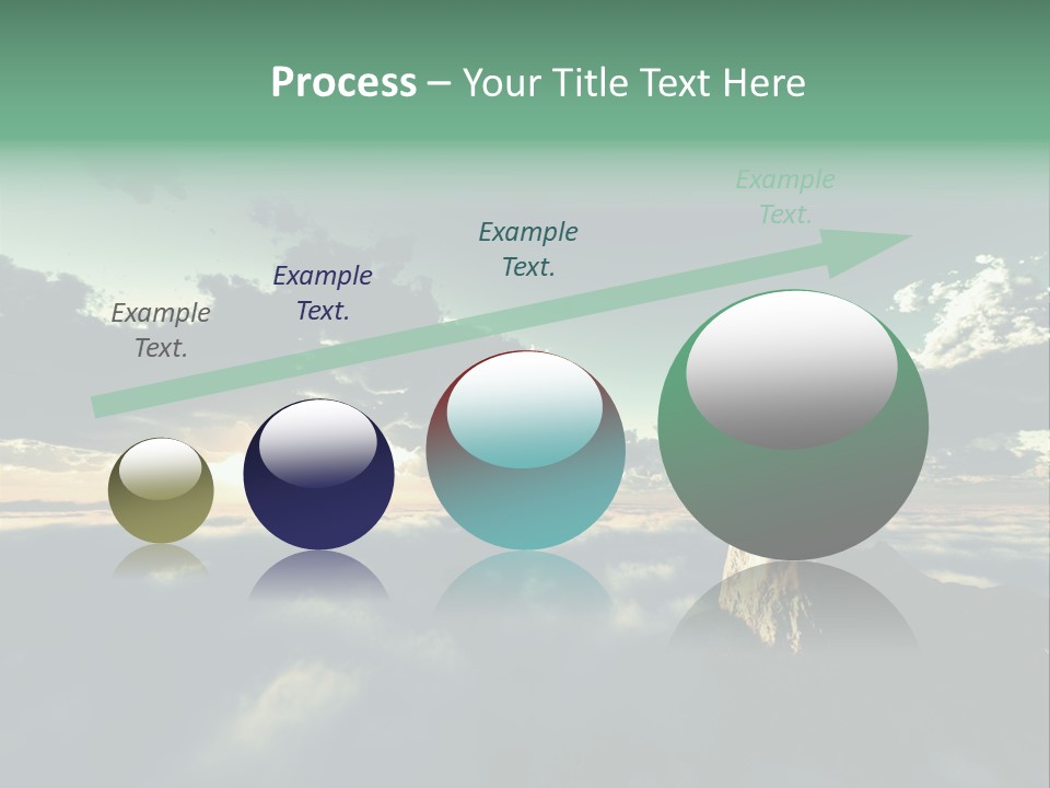 Concept Sky Airplane PowerPoint Template