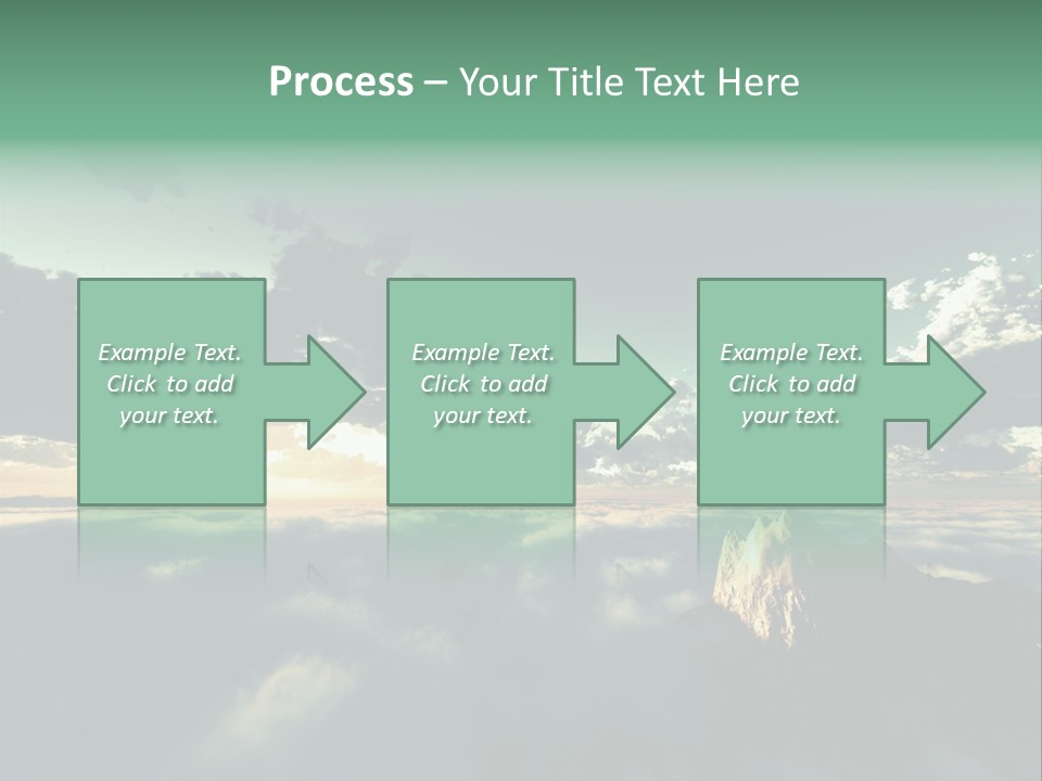 Concept Sky Airplane PowerPoint Template