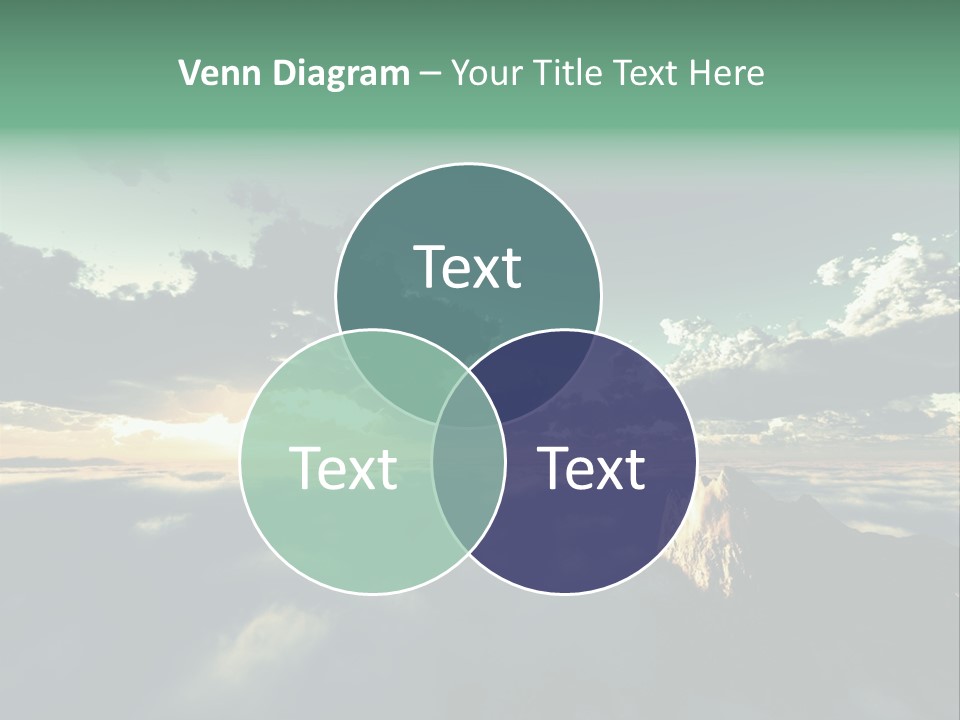 Concept Sky Airplane PowerPoint Template