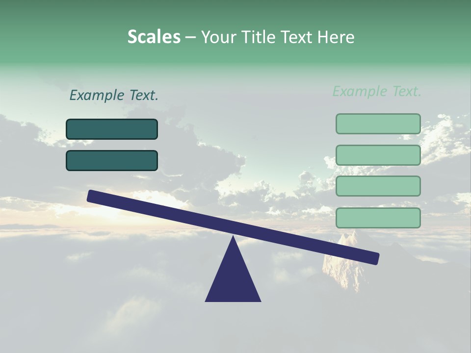 Concept Sky Airplane PowerPoint Template
