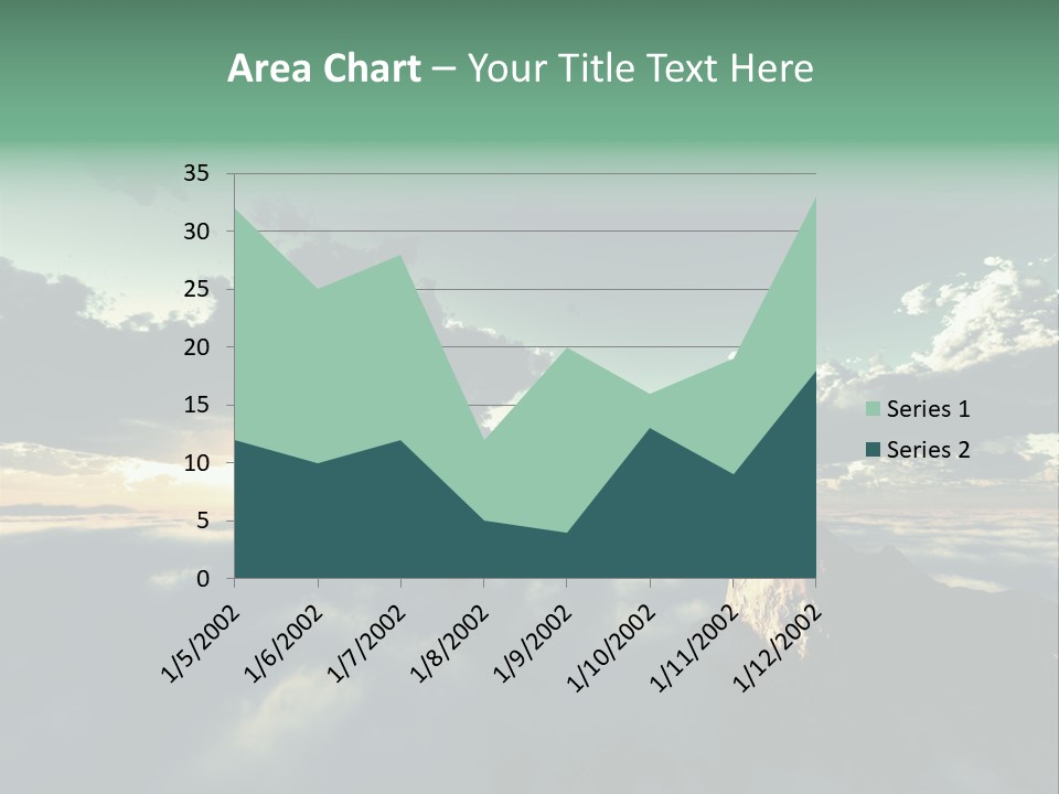 Concept Sky Airplane PowerPoint Template