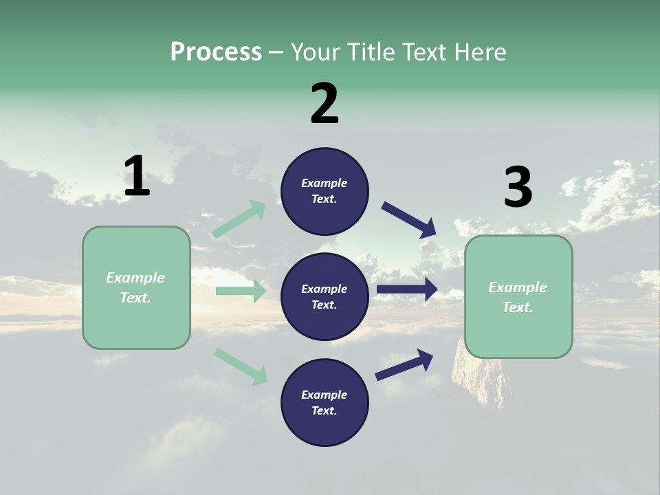 Concept Sky Airplane PowerPoint Template
