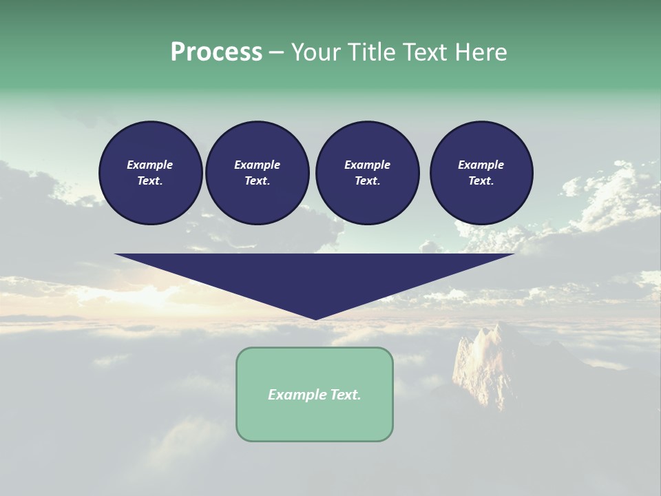 Concept Sky Airplane PowerPoint Template