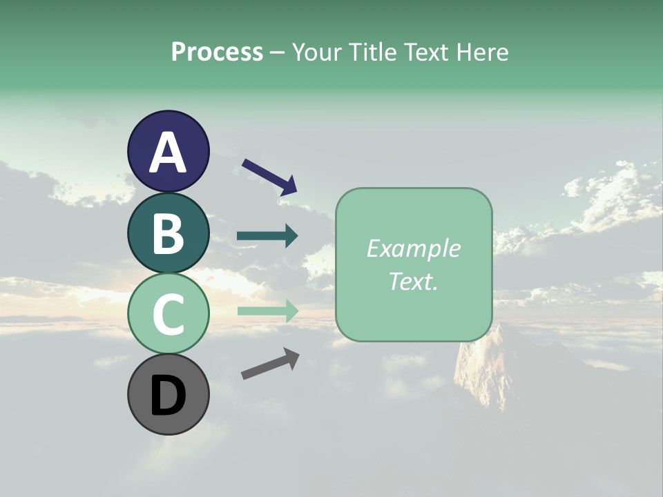 Concept Sky Airplane PowerPoint Template