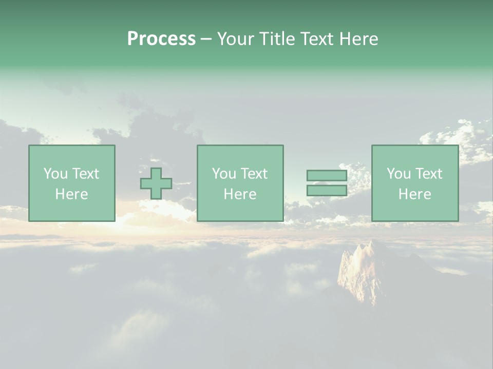 Concept Sky Airplane PowerPoint Template
