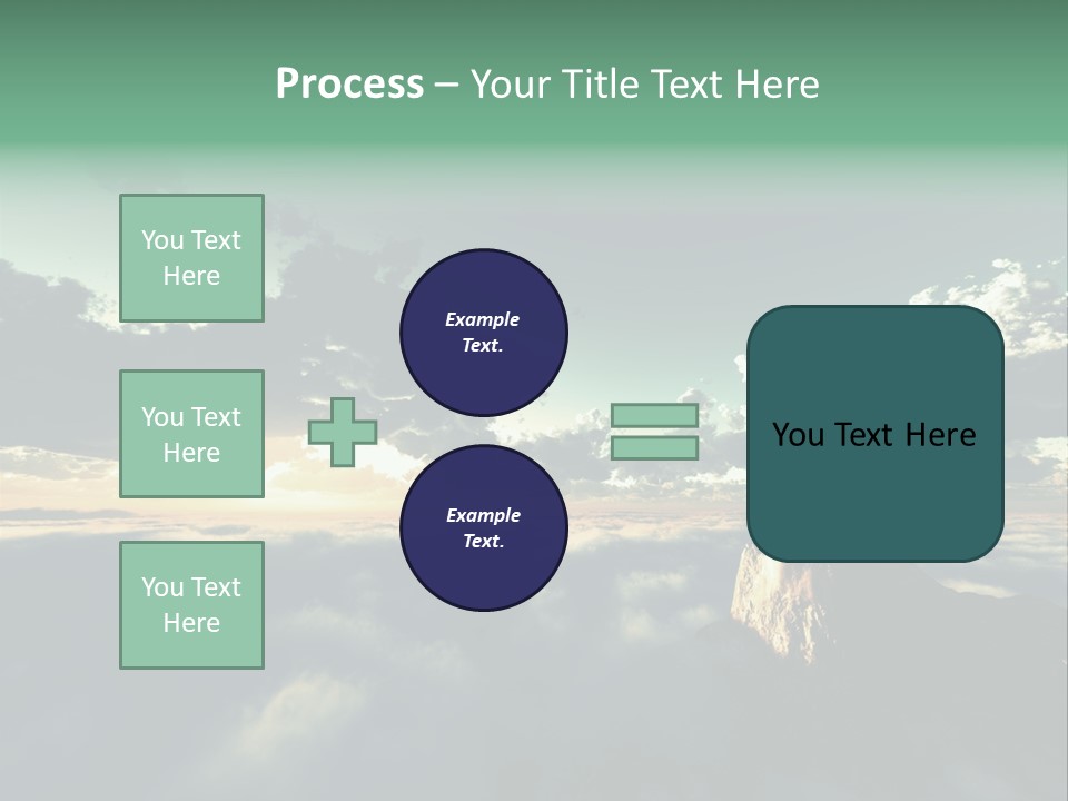 Concept Sky Airplane PowerPoint Template