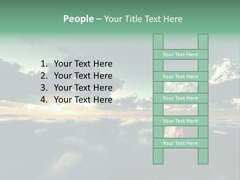 Concept Sky Airplane PowerPoint Template