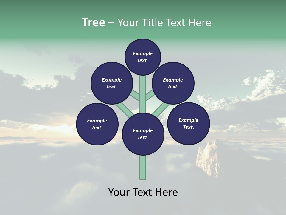 Concept Sky Airplane PowerPoint Template