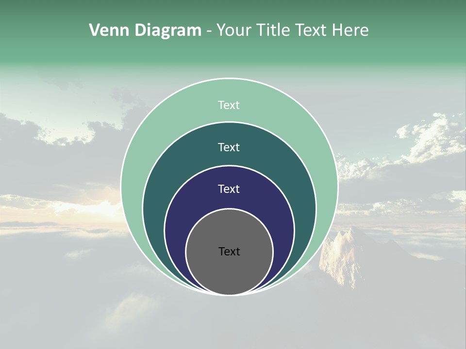 Concept Sky Airplane PowerPoint Template