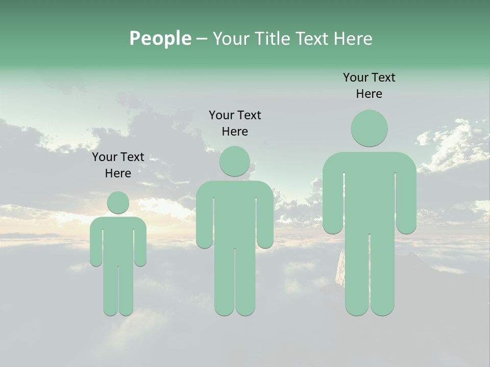 Concept Sky Airplane PowerPoint Template