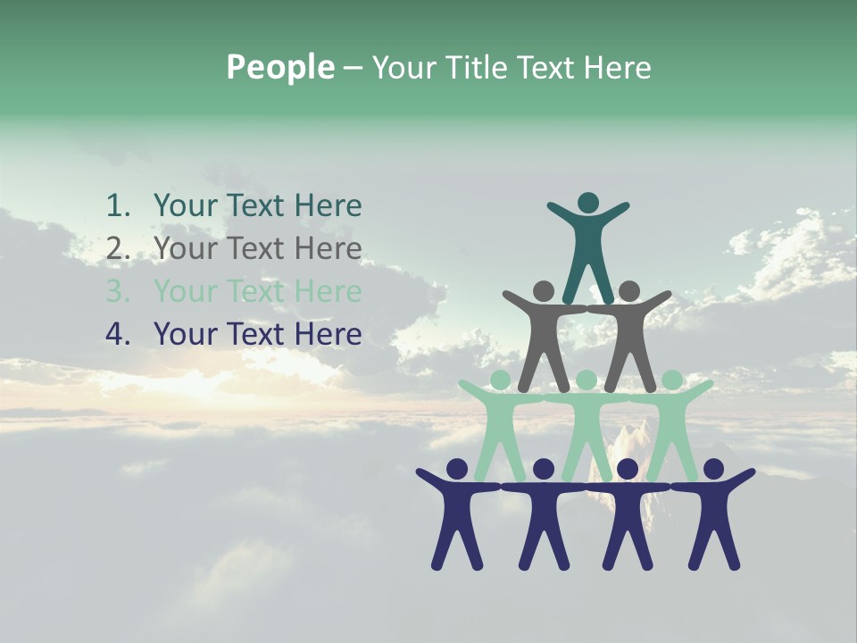 Concept Sky Airplane PowerPoint Template