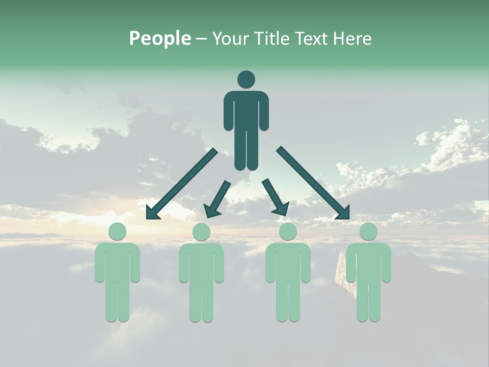 Concept Sky Airplane PowerPoint Template