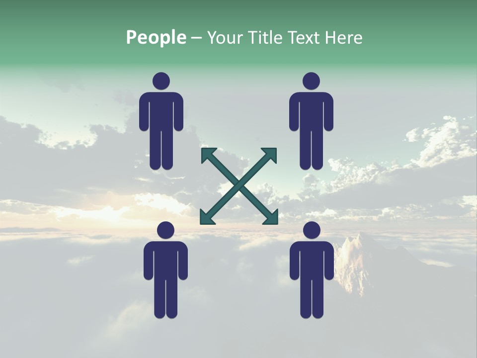 Concept Sky Airplane PowerPoint Template