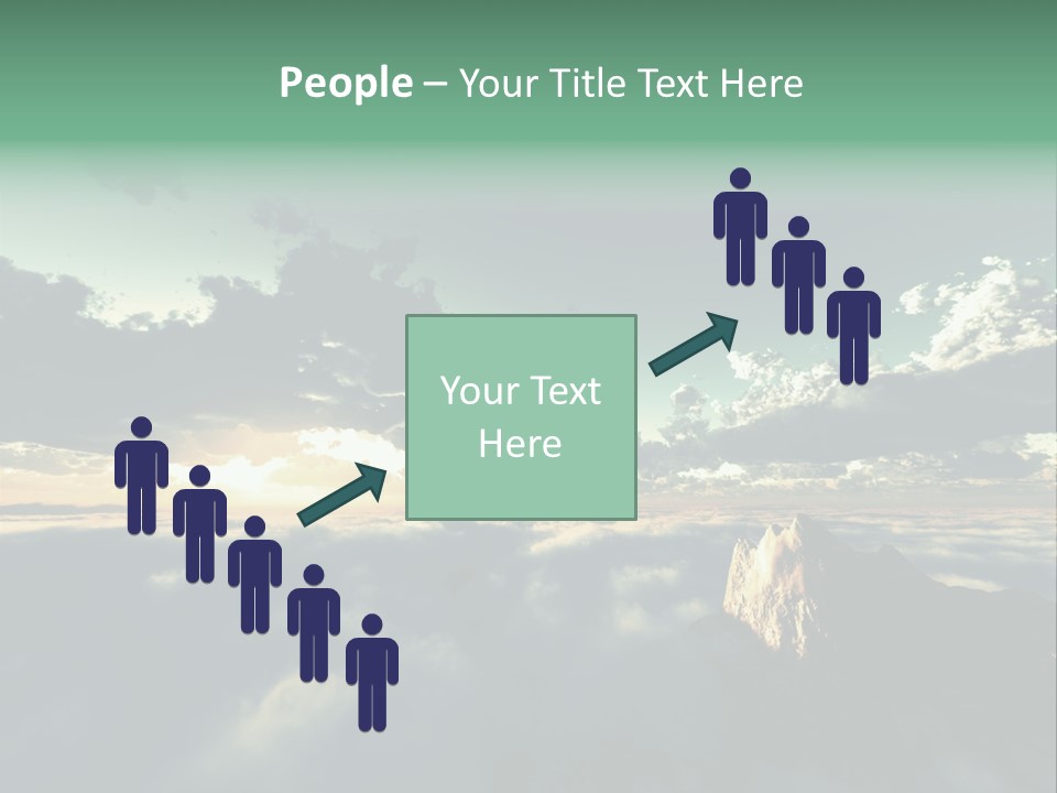 Concept Sky Airplane PowerPoint Template