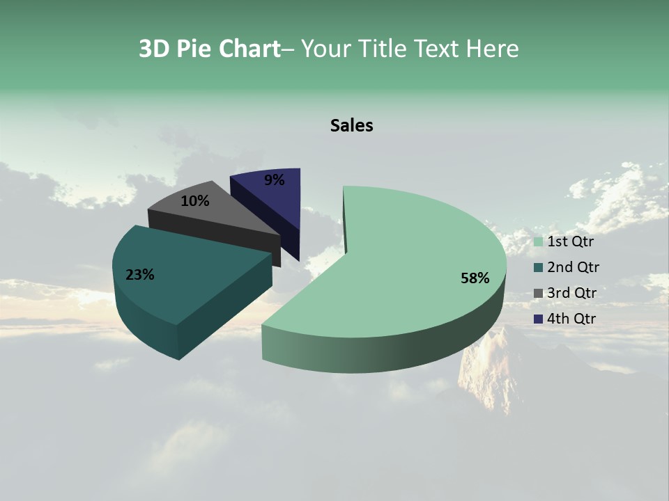 Concept Sky Airplane PowerPoint Template
