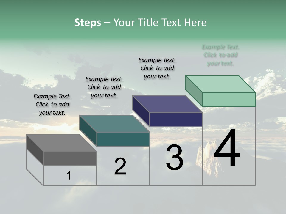 Concept Sky Airplane PowerPoint Template