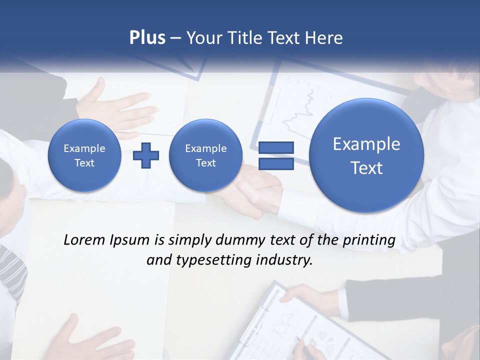 Corporate Negotiations Confident PowerPoint Template
