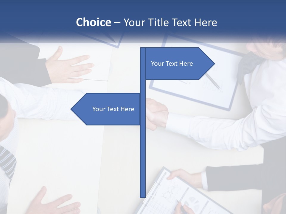 Corporate Negotiations Confident PowerPoint Template