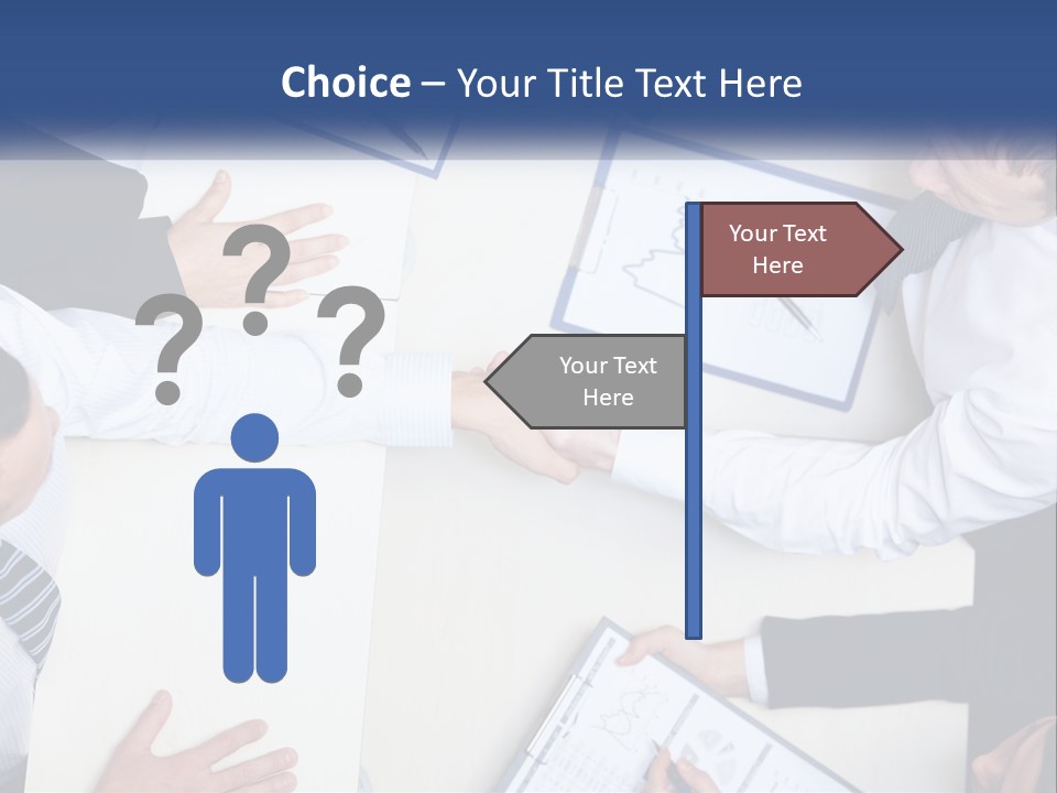 Corporate Negotiations Confident PowerPoint Template