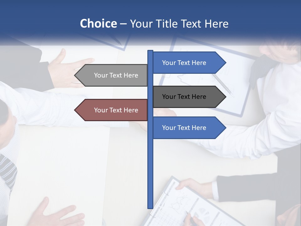 Corporate Negotiations Confident PowerPoint Template