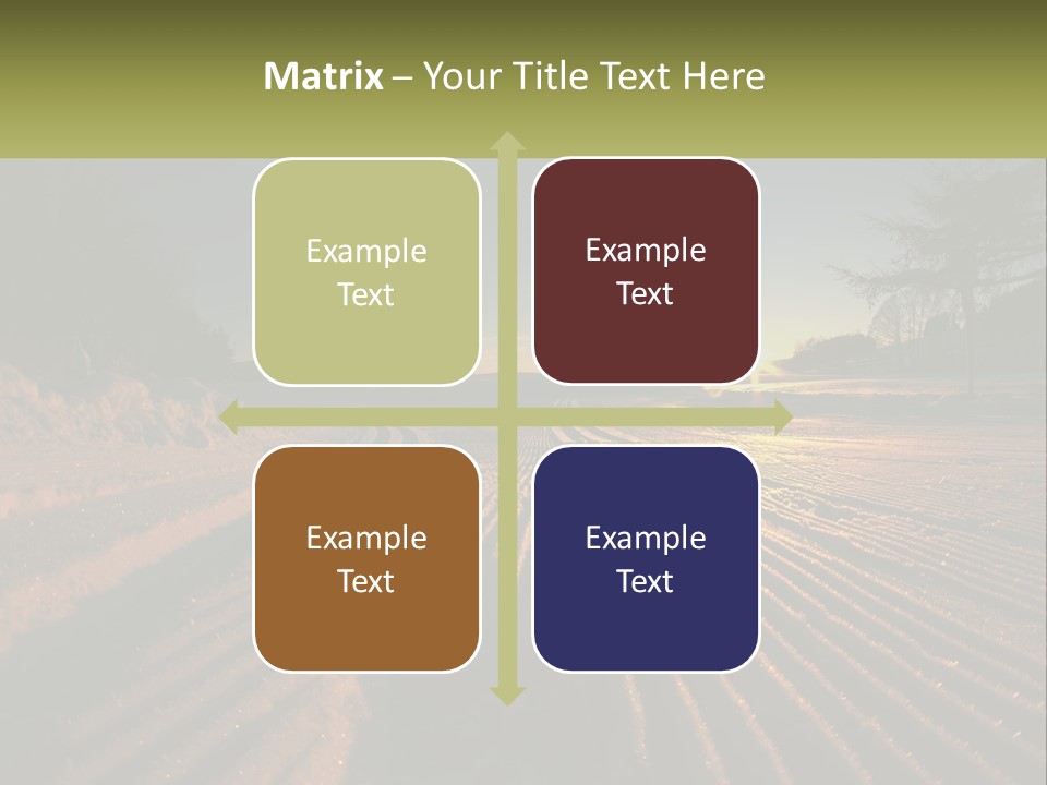 Crosscountry Fresh Trail PowerPoint Template