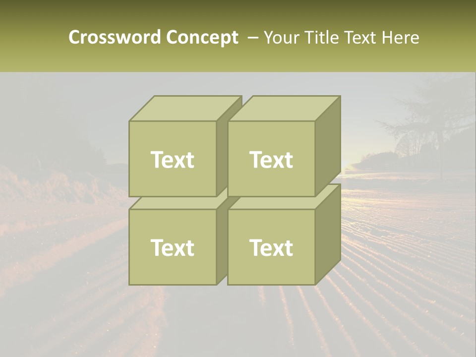 Crosscountry Fresh Trail PowerPoint Template