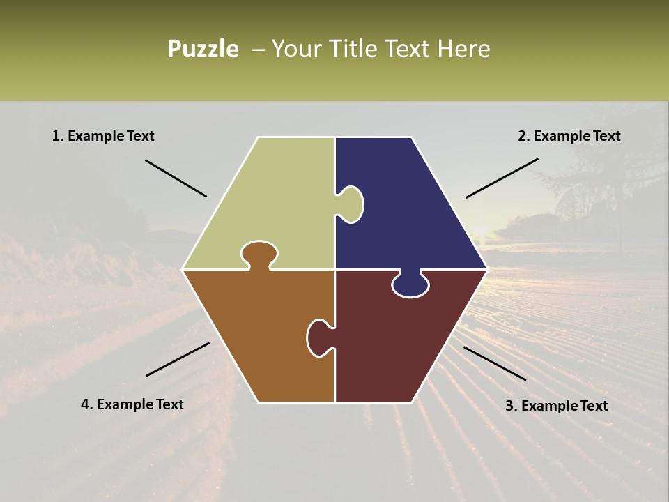 Crosscountry Fresh Trail PowerPoint Template