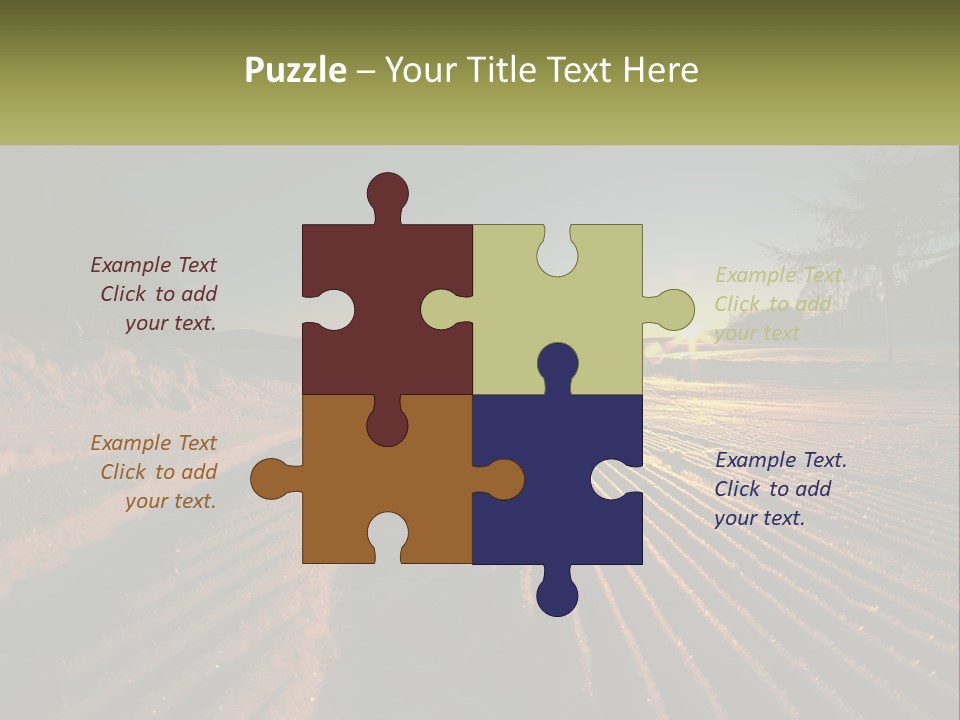 Crosscountry Fresh Trail PowerPoint Template