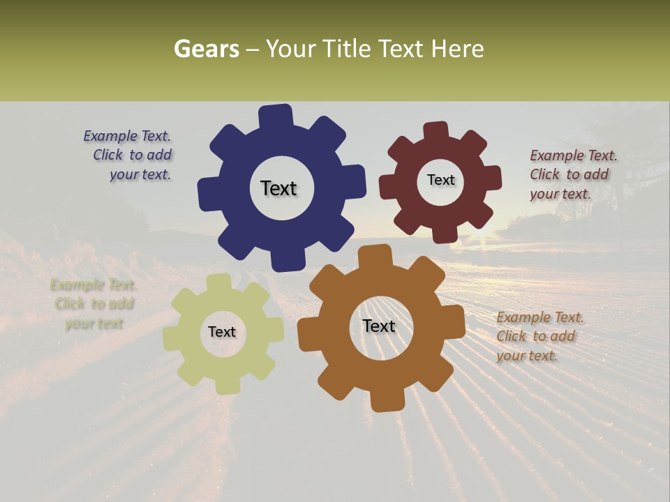 Crosscountry Fresh Trail PowerPoint Template