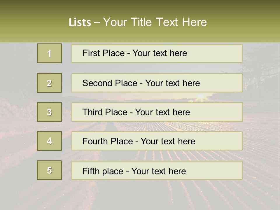 Crosscountry Fresh Trail PowerPoint Template