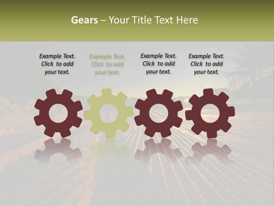 Crosscountry Fresh Trail PowerPoint Template