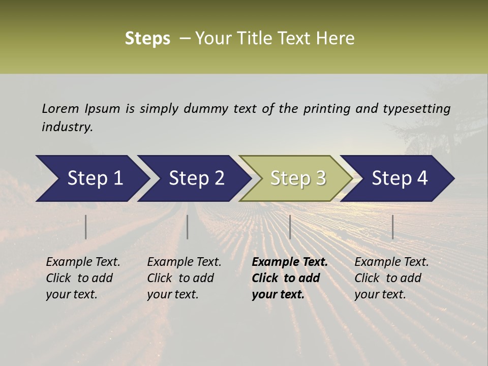 Crosscountry Fresh Trail PowerPoint Template