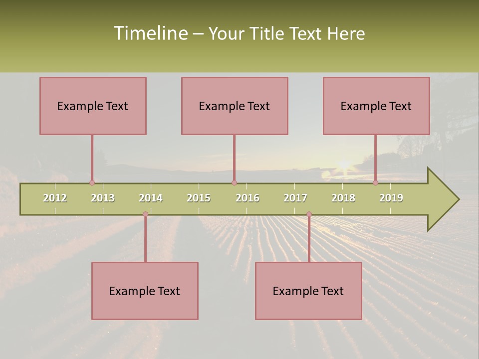 Crosscountry Fresh Trail PowerPoint Template