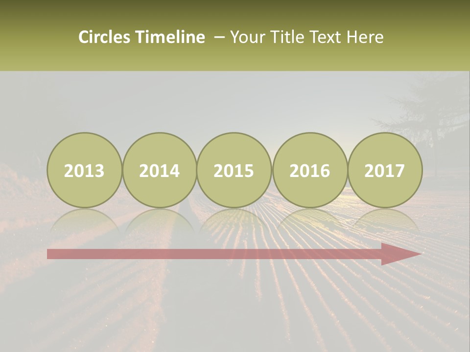 Crosscountry Fresh Trail PowerPoint Template