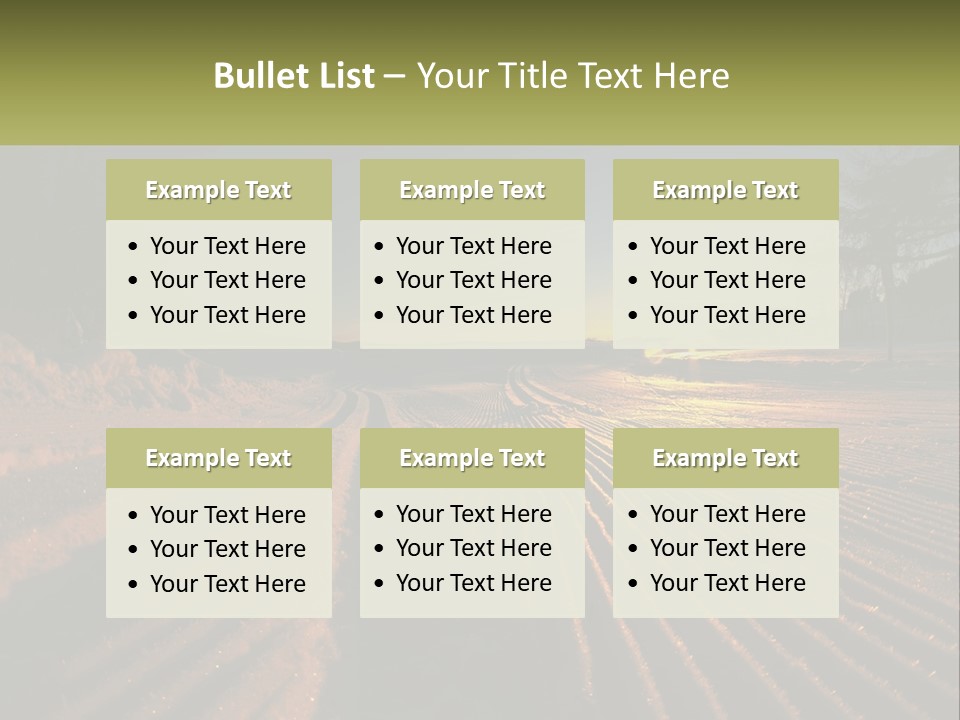 Crosscountry Fresh Trail PowerPoint Template