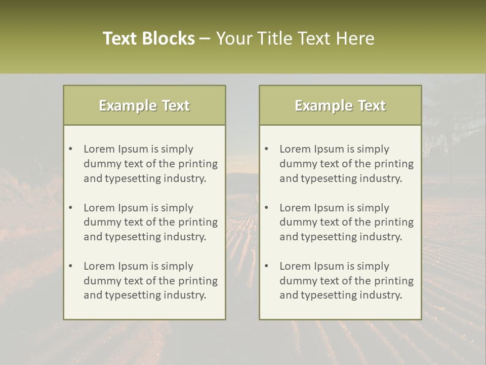 Crosscountry Fresh Trail PowerPoint Template