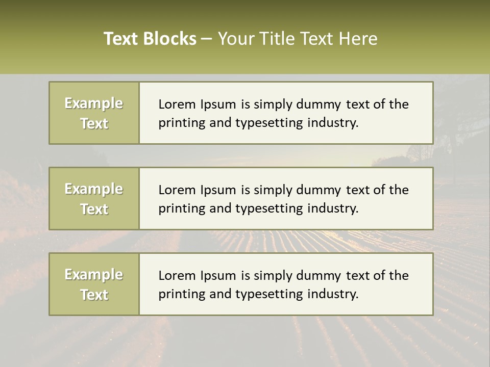 Crosscountry Fresh Trail PowerPoint Template