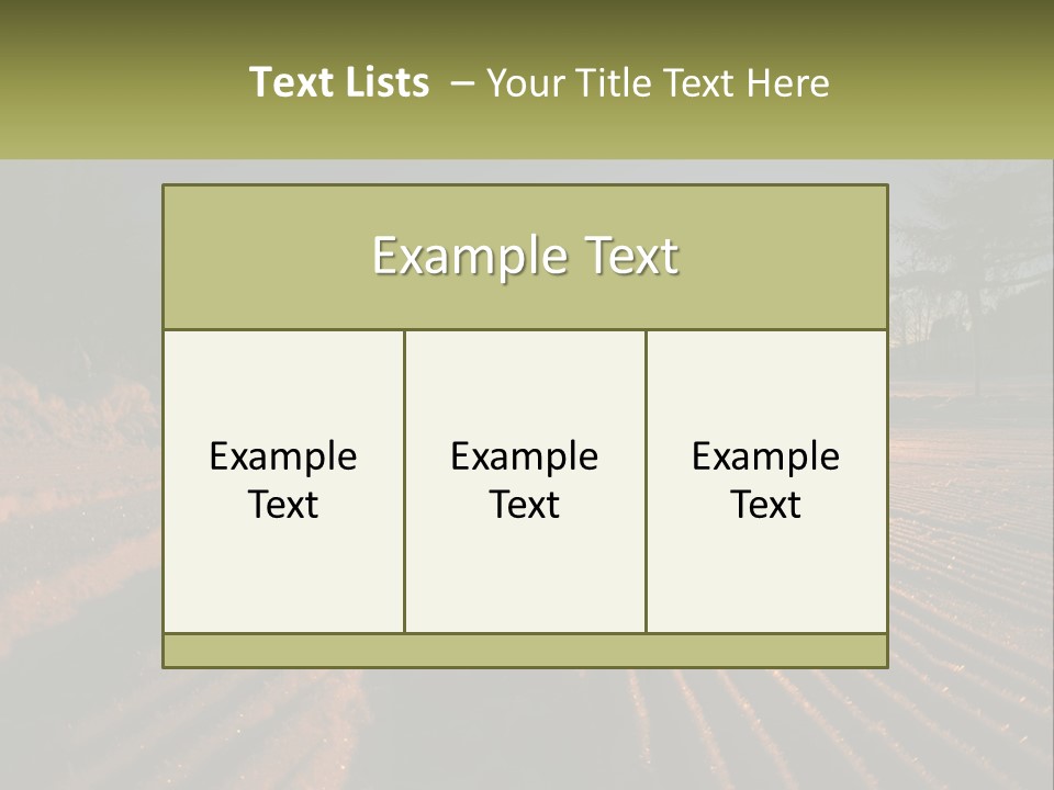 Crosscountry Fresh Trail PowerPoint Template
