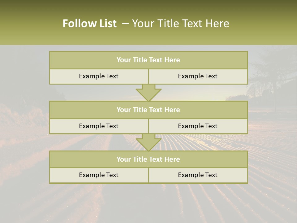 Crosscountry Fresh Trail PowerPoint Template
