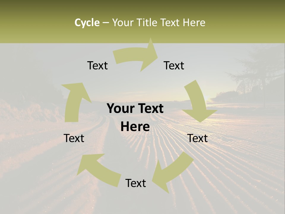 Crosscountry Fresh Trail PowerPoint Template