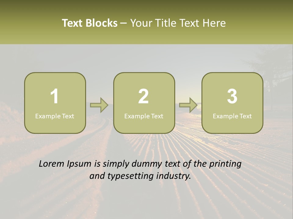Crosscountry Fresh Trail PowerPoint Template