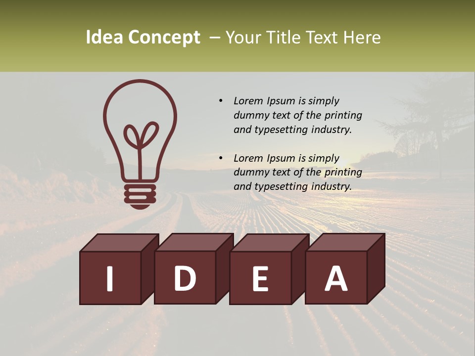 Crosscountry Fresh Trail PowerPoint Template